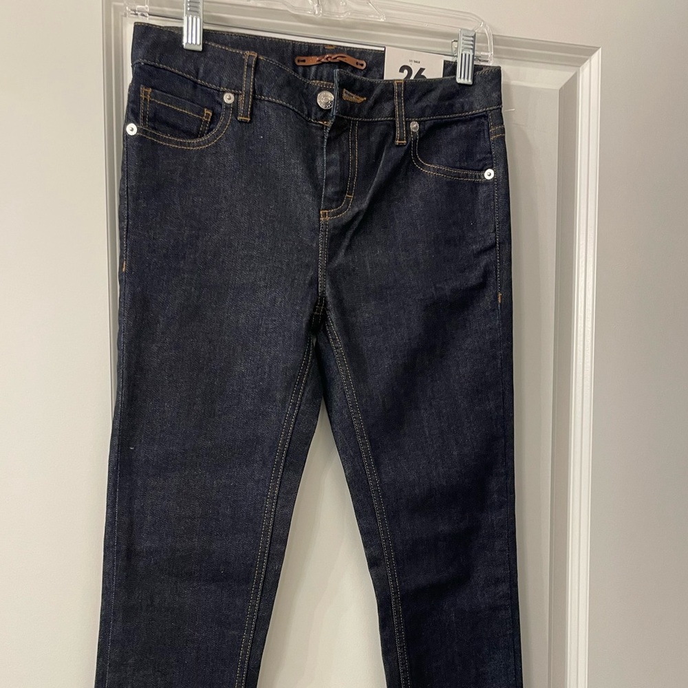 New lacrosse jeans size 26 dark.